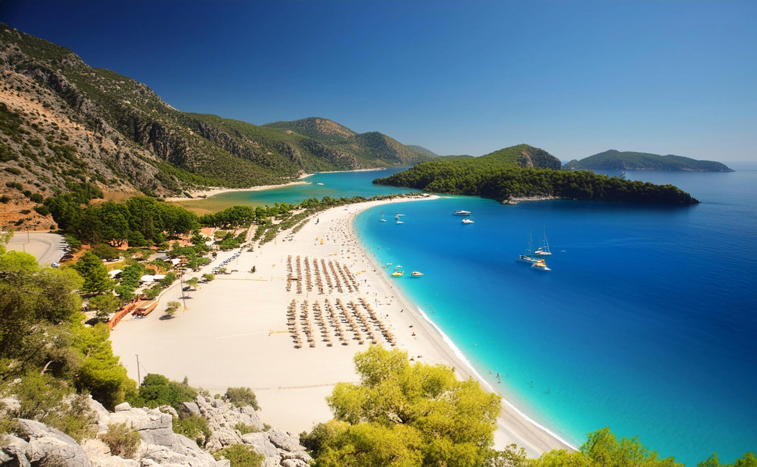 Strand von Ölüdeniz in der Türkei